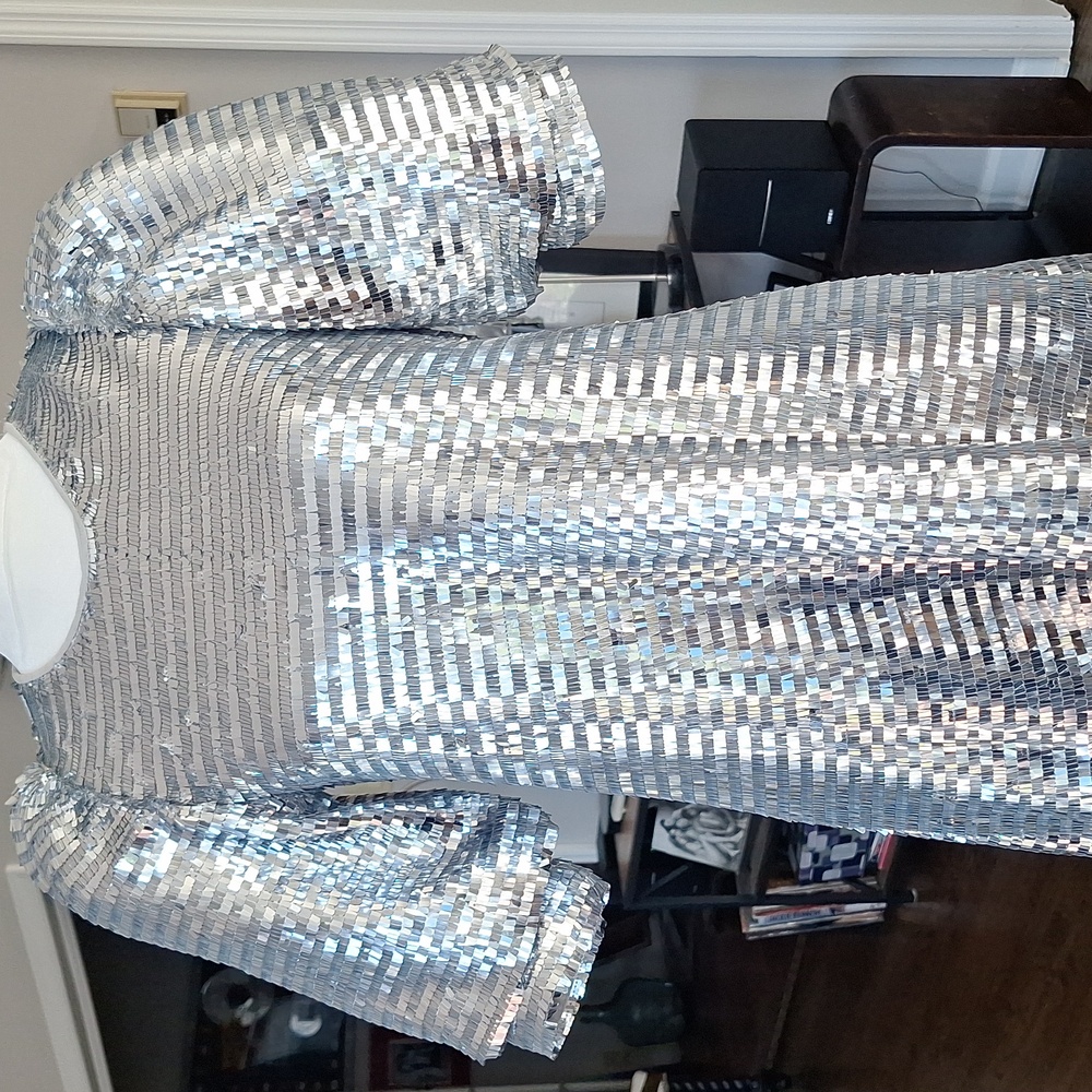 Silver Sequin Dress US Small